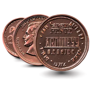 Artistic Pennies PNG 5