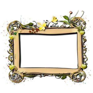 Artistic Photo Border PNG Dos