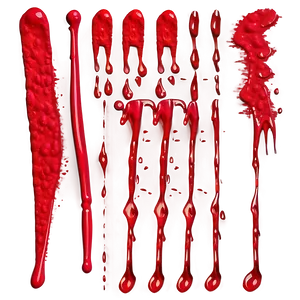 Artistic Red Paint Stroke Png 14 PNG image