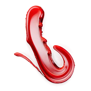 Artistic Red Paint Stroke Png 33 PNG image