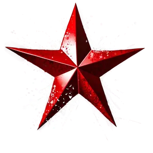 Artistic Red Star PNG Swa27 PNG