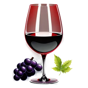 Artistic Red Wine Glass Png Gis PNG image