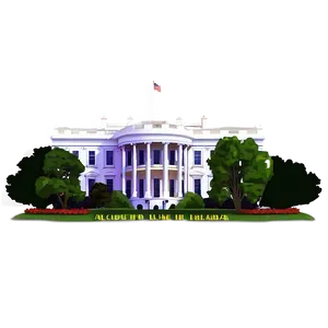 Artistic Rendering Of White House Png 06252024 PNG image