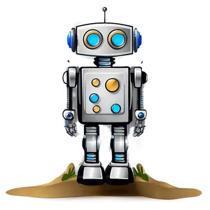 Artistic Robot Clipart PNG 42