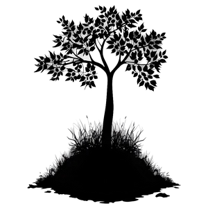 Artistic Tree Silhouette Png Mtf PNG image