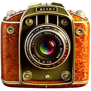 Artistic Vintage Camera PNG 06212024
