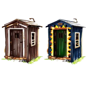 Artistically Painted Outhouse PNG 49 PNG