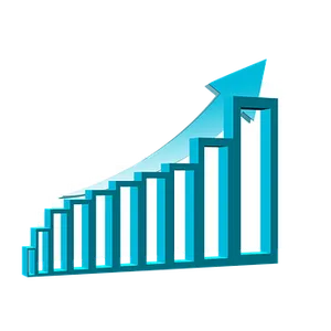 Ascending Bar Graphwith Arrow
