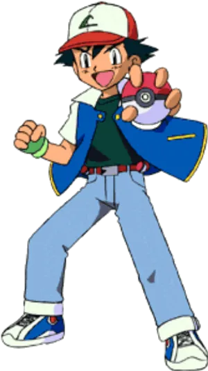 Ash Ketchum Readyfor Battle PNG image