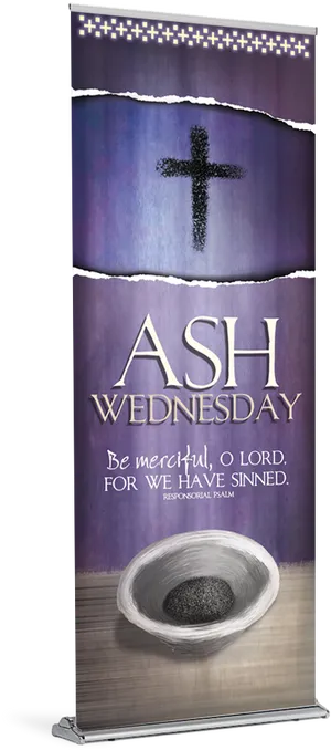 Ash Wednesday Banner Design PNG image
