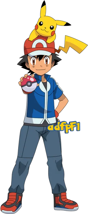 Ashand Pikachu Readyfor Adventure PNG