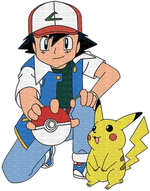 Ashand Pikachu Readyfor Battle PNG image