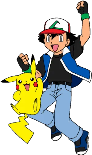 Ashand Pikachu Victory Pose PNG image