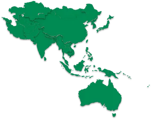 Asia Australia Map Outline PNG image