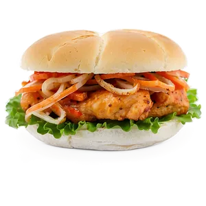 Asian Style Chicken Sandwich Png Edt PNG image