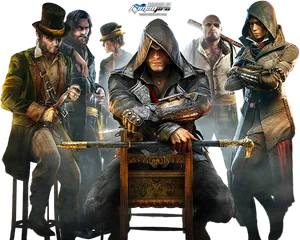 Assassins Creed Character Lineup PNG image