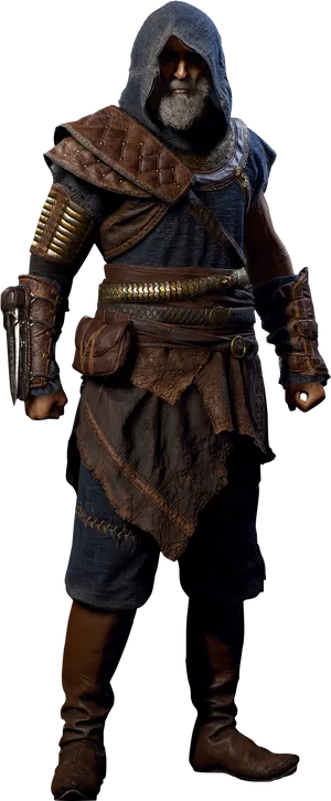 Assassins Creed Character Render PNG image