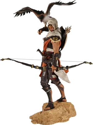 Assassins Creed Eagle Vision Statue PNG image