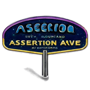 Assertion Avenue Sign PNG