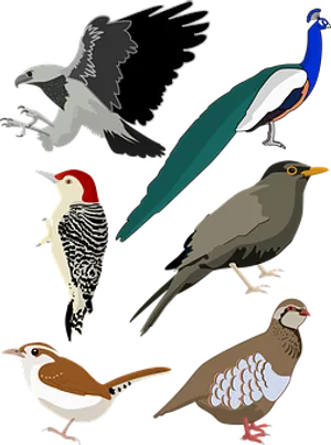 Assorted_ Bird_ Illustrations_ Vector