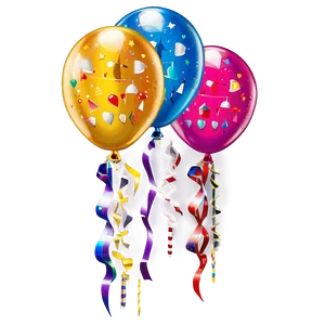 Assorted Birthday Balloon PNG 63