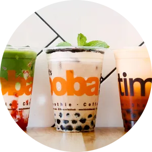 Assorted Boba Tea Selection PNG image