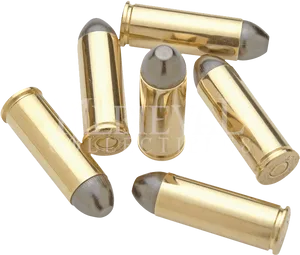 Assorted Bullets Black Background PNG image