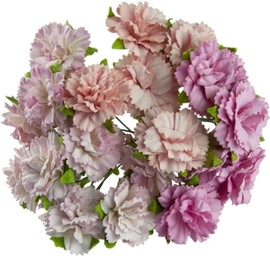 Assorted Carnations Floral Display PNG image