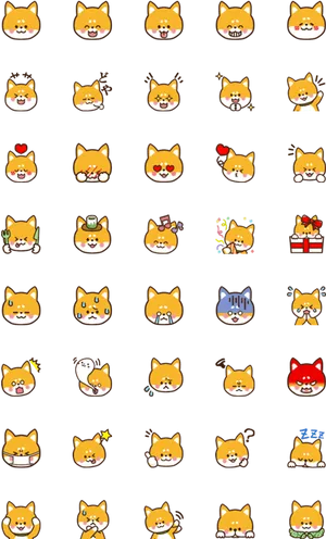 Assorted Cat Emoji Collection PNG image