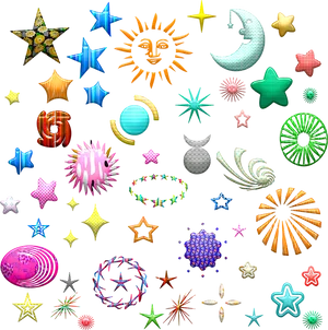 Assorted Celestial Shapes Collection