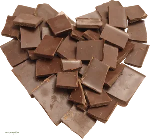 Assorted Chocolate Pieces Heart Shape