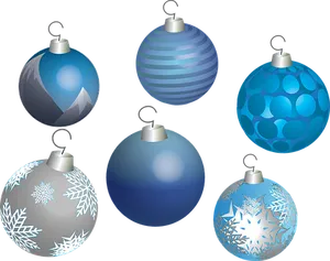 Assorted Christmas Baubles Vector