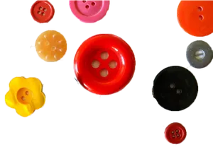 Assorted Clothing Buttons Transparent Background PNG image