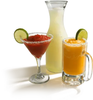 Assorted Cocktails Selection PNG image