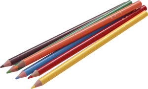 Assorted Colored Pencils Black Background PNG image