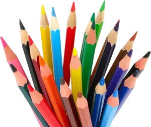 Assorted Colored Pencils PNG image