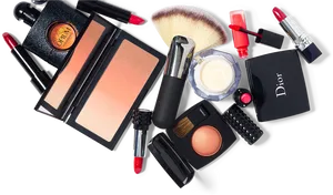 Assorted Cosmetic Products Collection PNG image