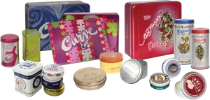 Assorted Cosmetic Tinsand Packaging