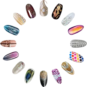 Assorted Decorative Nail Art Designs