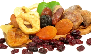 Assorted Dried Fruits Selection PNG image