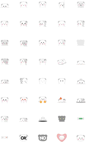 Assorted Facebook Emoji Collection PNG image