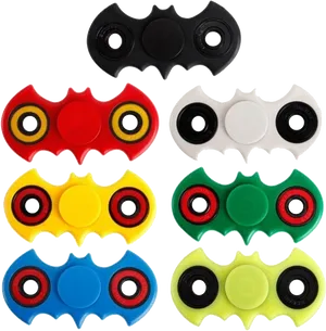 Assorted Fidget Spinners Collection PNG image