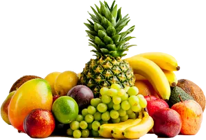 Assorted Fresh Fruits Display