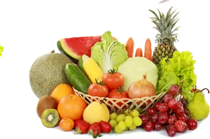 Assorted Fresh Fruitsand Vegetables Basket