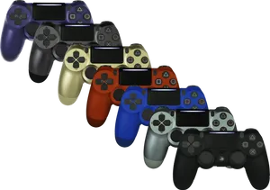 Assorted Game Controllers Collection PNG image