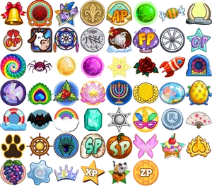 Assorted Game Icons Collection PNG image