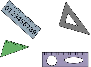 Assorted Geometric Tools PNG