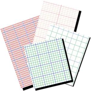 Assorted Graph Paper Stack PNG