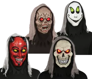 Assorted Halloween Masks PNG image