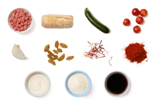 Assorted Ingredientswith Saffron Threads PNG
